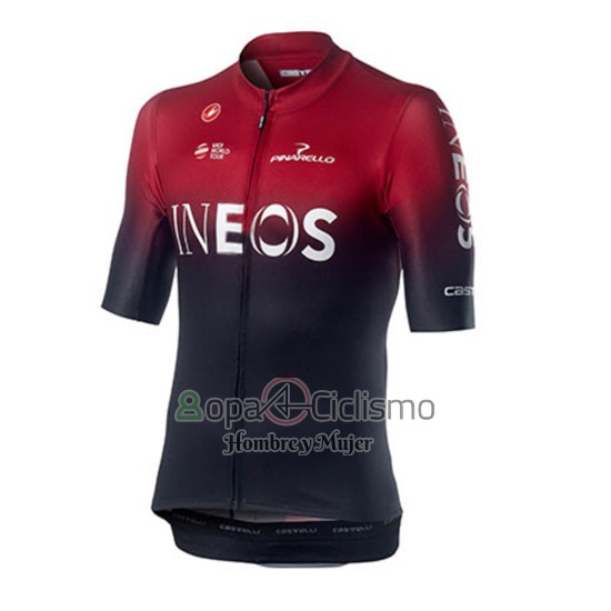 Castelli INEOS Ropa Ciclismo Culotte Corto 2019 Mangas Cortas Negro Rojo